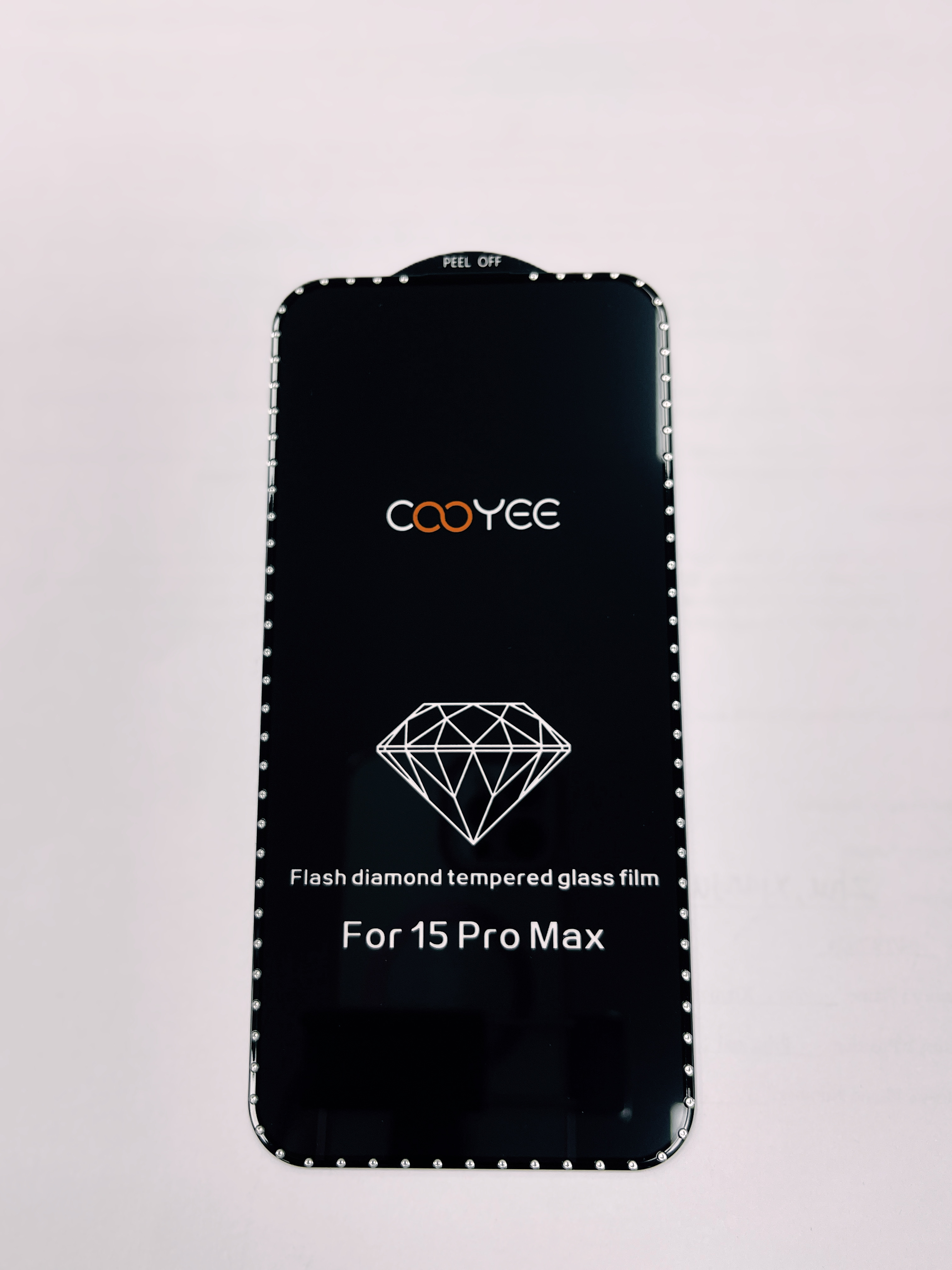 Diamond Apple 15 Pro Max Прозрачное закаленное стекло Защитные пленки для экрана мобильного телефона Капля-пленка Полноэкранное покрытие Антипригарное покрытие от отпечатков пальцев